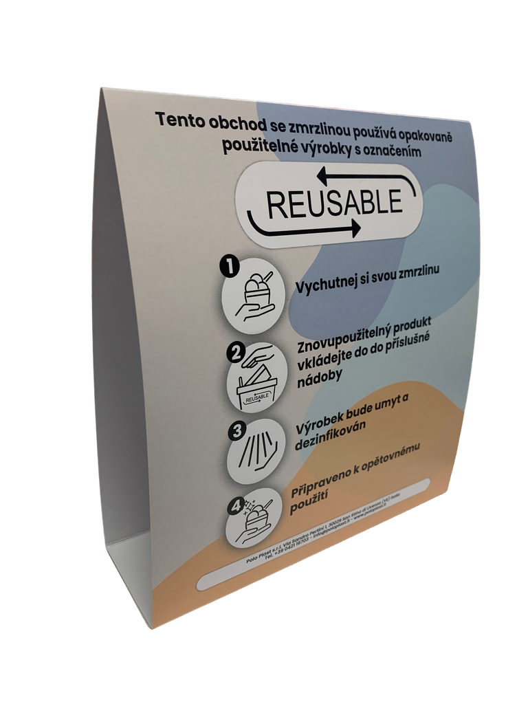 Informačná strieška - Znovu použiteľné produkty z plastu