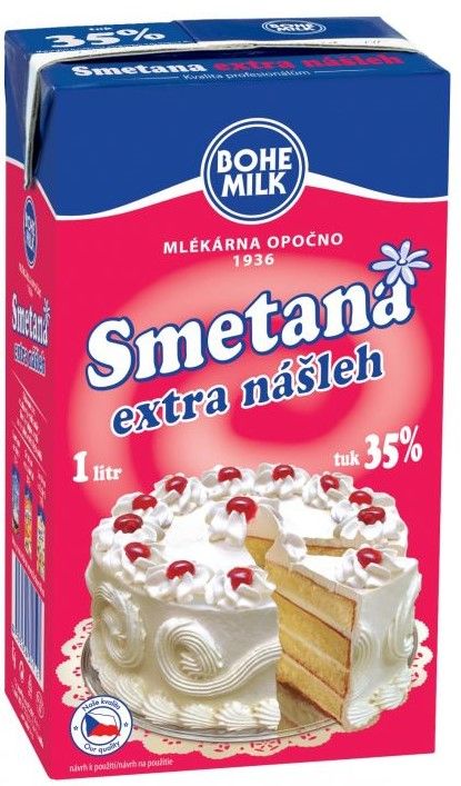 Smotana extra nášľah trvanlivá 35%