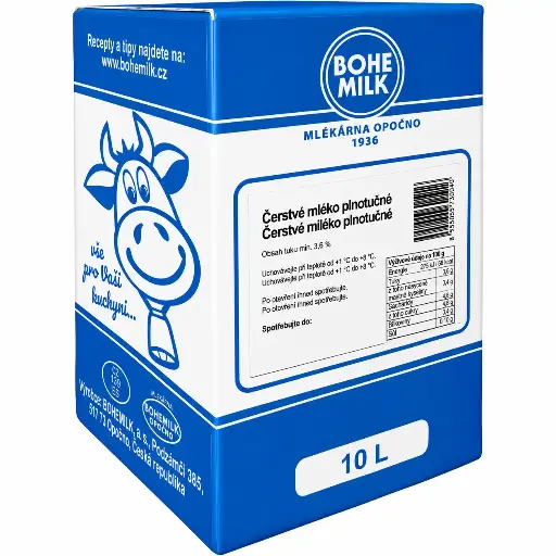 [0908] Mlieko trvanlivé plnotučné 3,5% BOHEMILK
